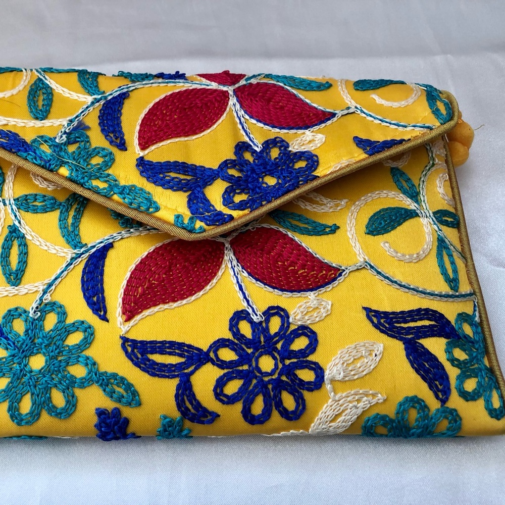 Indian style embroidered purse